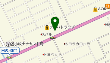 しゃぶ葉 苫小牧店の地図画像