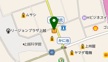 しゃぶ葉 上越インター店の地図画像