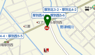 しゃぶ葉 札幌厚別店の地図画像