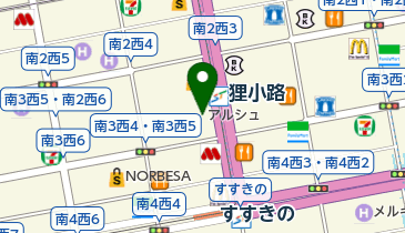 しゃぶ葉 札幌狸小路店の地図画像