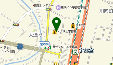 しゃぶ葉 トナリエ宇都宮店の地図画像