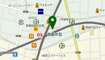しゃぶ葉 自由が丘店の地図画像