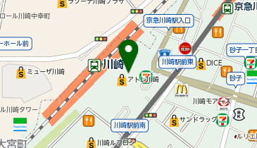 しゃぶ葉 アトレ川崎店の地図画像