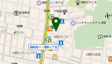 しゃぶ葉 ドン・キホーテ浅草店の地図画像