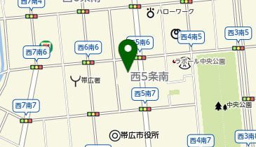 しゃぶ葉 帯広市役所前店の地図画像