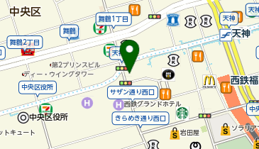 しゃぶ葉 天神西通り店の地図画像