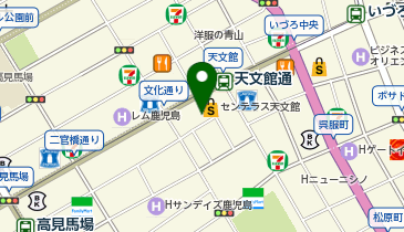 しゃぶ葉 センテラス天文館店の地図画像