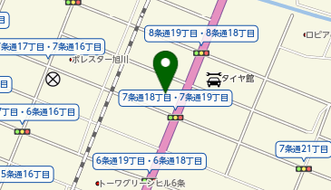 むさしの森珈琲 旭川大雪通店の地図画像