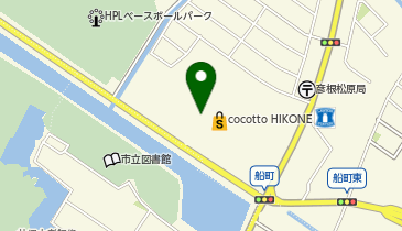 むさしの森珈琲 ココット彦根店の地図画像
