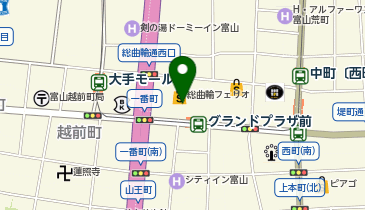 ザ ブッフェ 富山大和店の地図画像