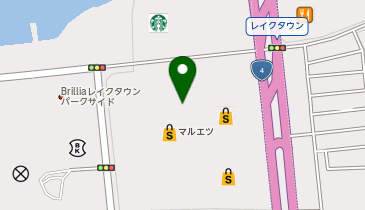 ニューマーケット イオンレイクタウン越谷店の地図画像
