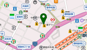 しゃぶ葉 静岡店の地図画像
