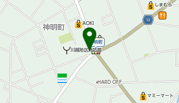 しゃぶ葉 川越神明店の地図画像
