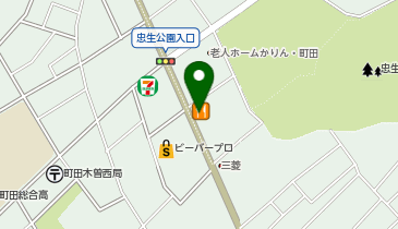 しゃぶ葉 町田木曽店の地図画像