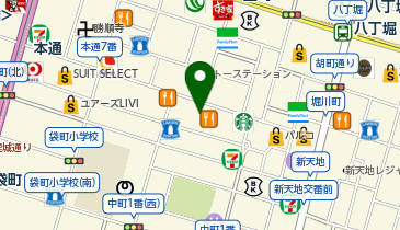 しゃぶ葉 広島本通店の地図画像