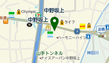 ジョナサン 中野坂上店の地図画像