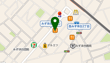 ジョナサン みずほ台駅前店の地図画像