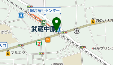 ジョナサン 武蔵中原店の地図画像