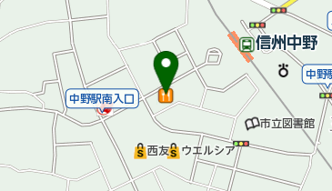 トマト&オニオン 信州中野店の地図画像