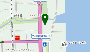 資さんうどん 別府店の地図画像