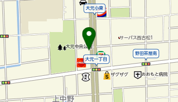 資さんうどん 岡山大元店の地図画像