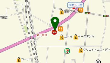 資さんうどん 尻手店の地図画像