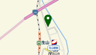 (有)前田石油店 生山SSの地図画像