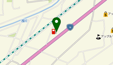 (株)東日本宇佐美 上信越支店 セルフ18号アップルロードSSの地図画像