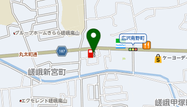 セブンフォーラム(株) セルフ嵯峨野SSの地図画像