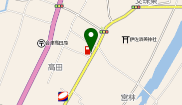 (有)田原屋商店 ニュー会津高田SSの地図画像