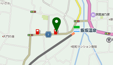安斎油販売店 飯坂SSの地図画像