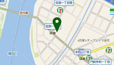 ヤマヒロ(株) セルフ永代橋SSの地図画像