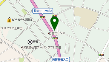 ヤマヒロ(株) セルフ蕨SSの地図画像