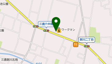 ヤマヒロ(株) セルフ三鷹新川SSの地図画像