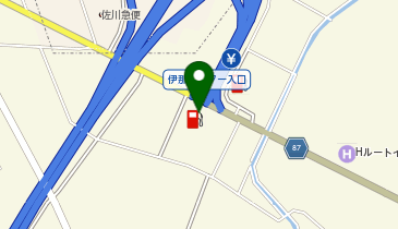 扇屋石油(株) 伊那インターチェンジSSの地図画像