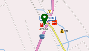 大町シェル石油(株) 大町常盤SSの地図画像