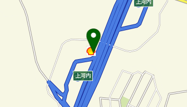 太陽鉱油(株) 上河内サービスエリア下りSSの地図画像