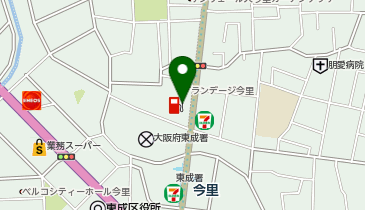 (株)シェル石油大阪発売所 大今里SSの地図画像