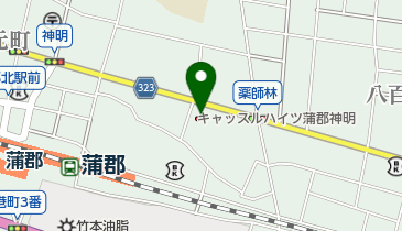 ソフトバンク蒲郡の地図画像