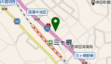 ソフトバンク三ヶ根の地図画像