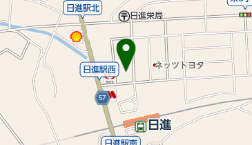 ソフトバンク日進の地図画像