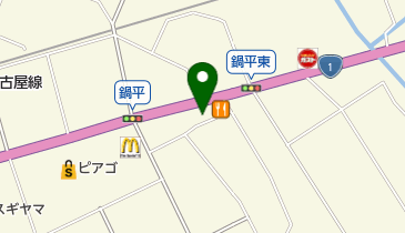 ソフトバンク弥富十四山の地図画像