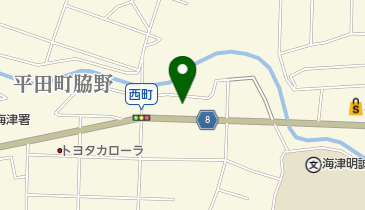 ソフトバンク海津の地図画像