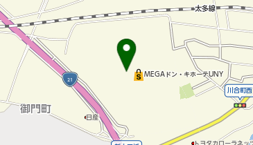 ソフトバンクMEGAドン・キホーテUNY美濃加茂の地図画像