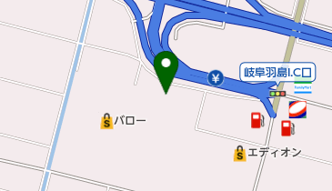ソフトバンクバロー羽島インターの地図画像