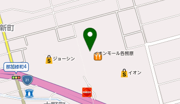 ソフトバンクイオンモール各務原の地図画像
