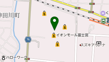ソフトバンクイオンモール富士宮の地図画像