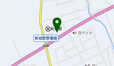 ソフトバンク新城けいさつ前の地図画像