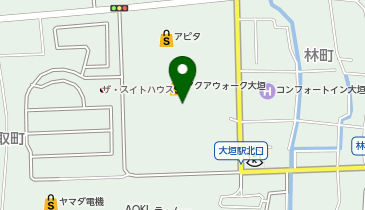 ソフトバンクアクアウォーク大垣の地図画像