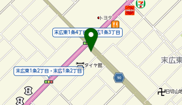 ソフトバンク末広の地図画像